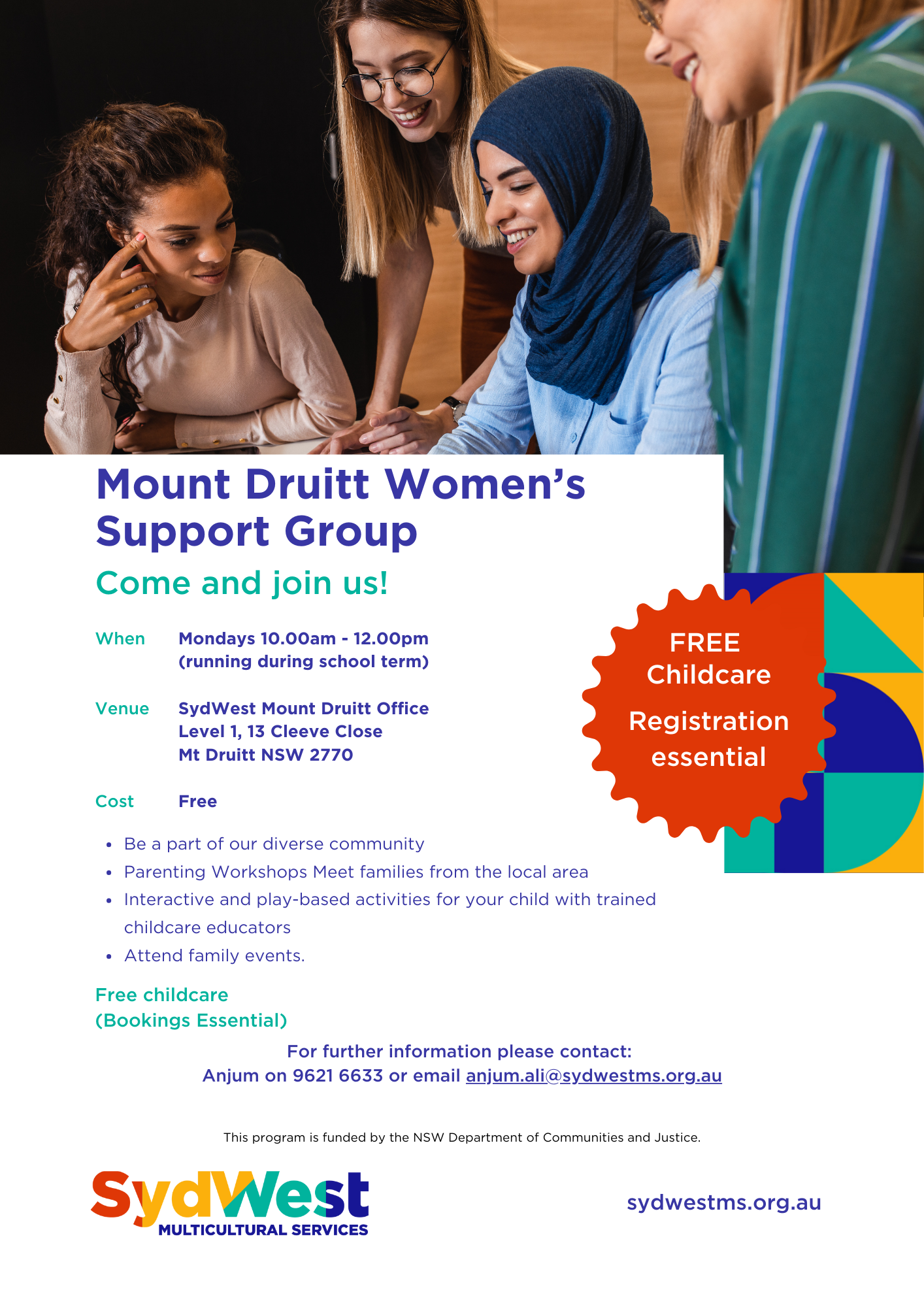 Families MT DRUITT Womens Support Group 2024